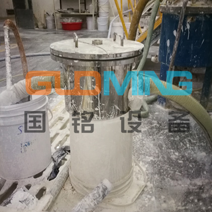 山東淄博陶瓷管道除鐵器應用現場